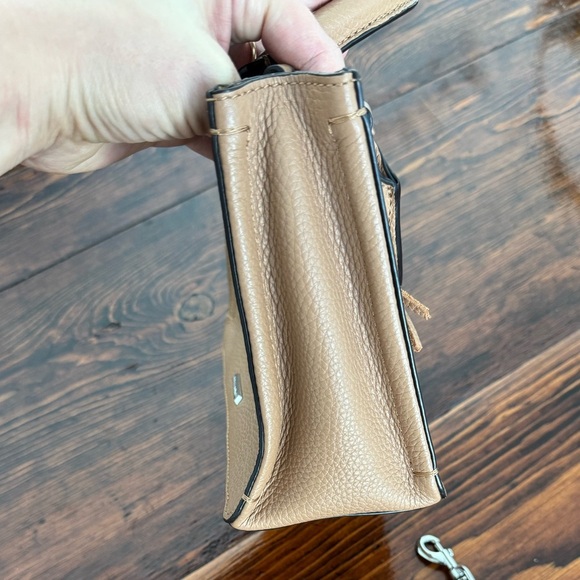 Rebecca Minkoff Women's Micro Regan Leather Satchel - Tan - Like New - Picture 8 of 11